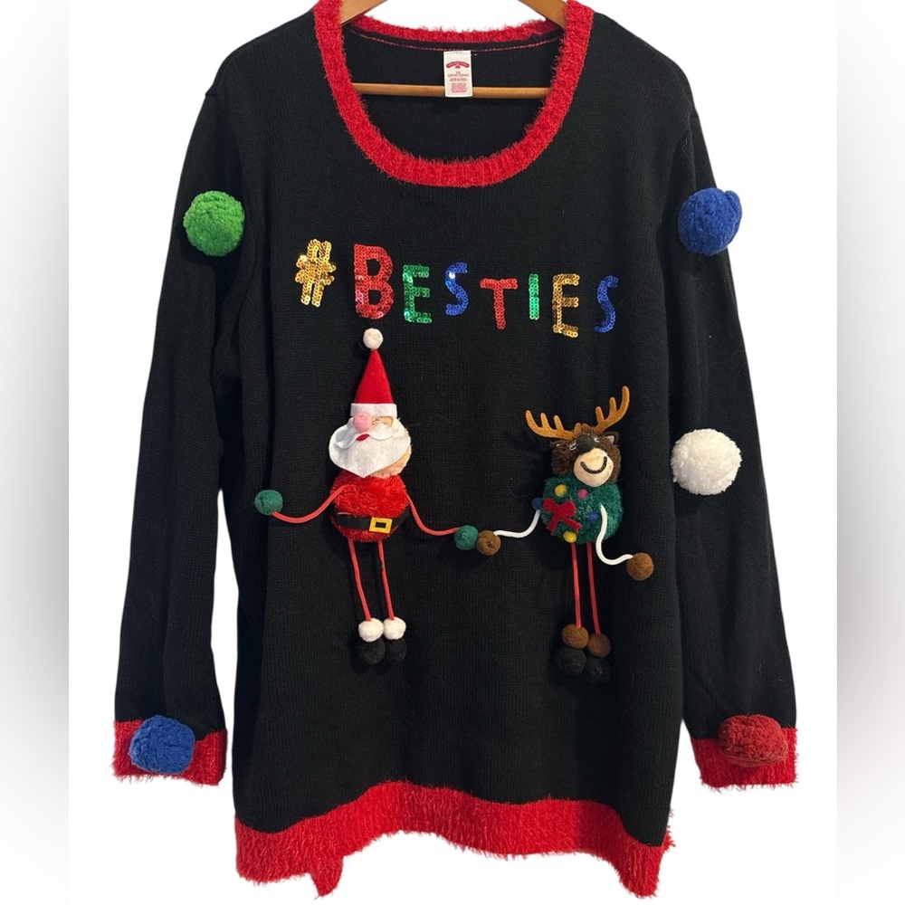 Ugly Christmas Sweater - Besties Sz 2x